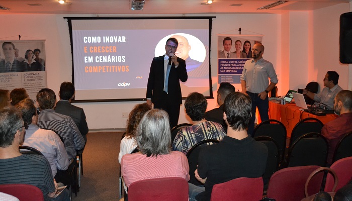 ilustração evento sobre inovação