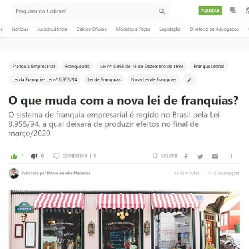 JusBrasil publica artigo da MSA