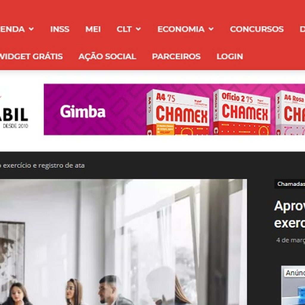 matéria jornal contábil