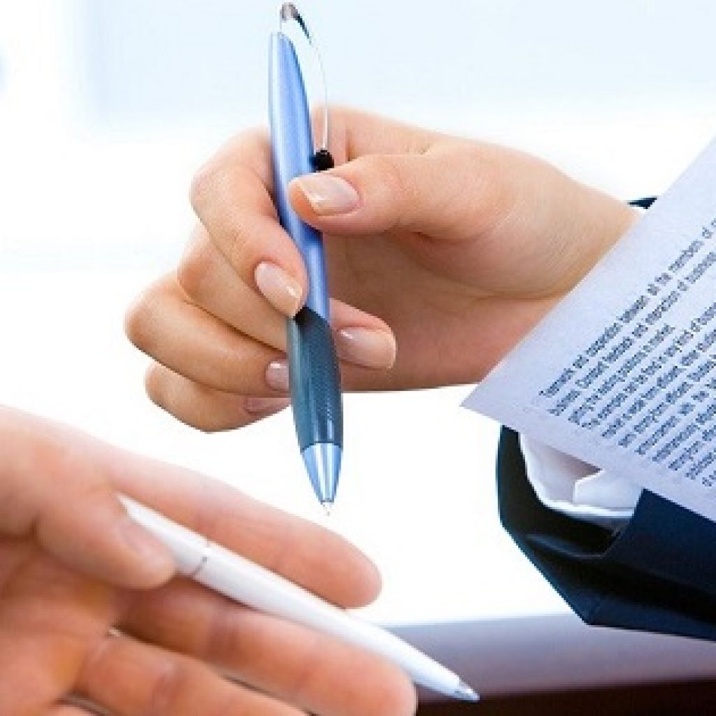 ilustração contrato