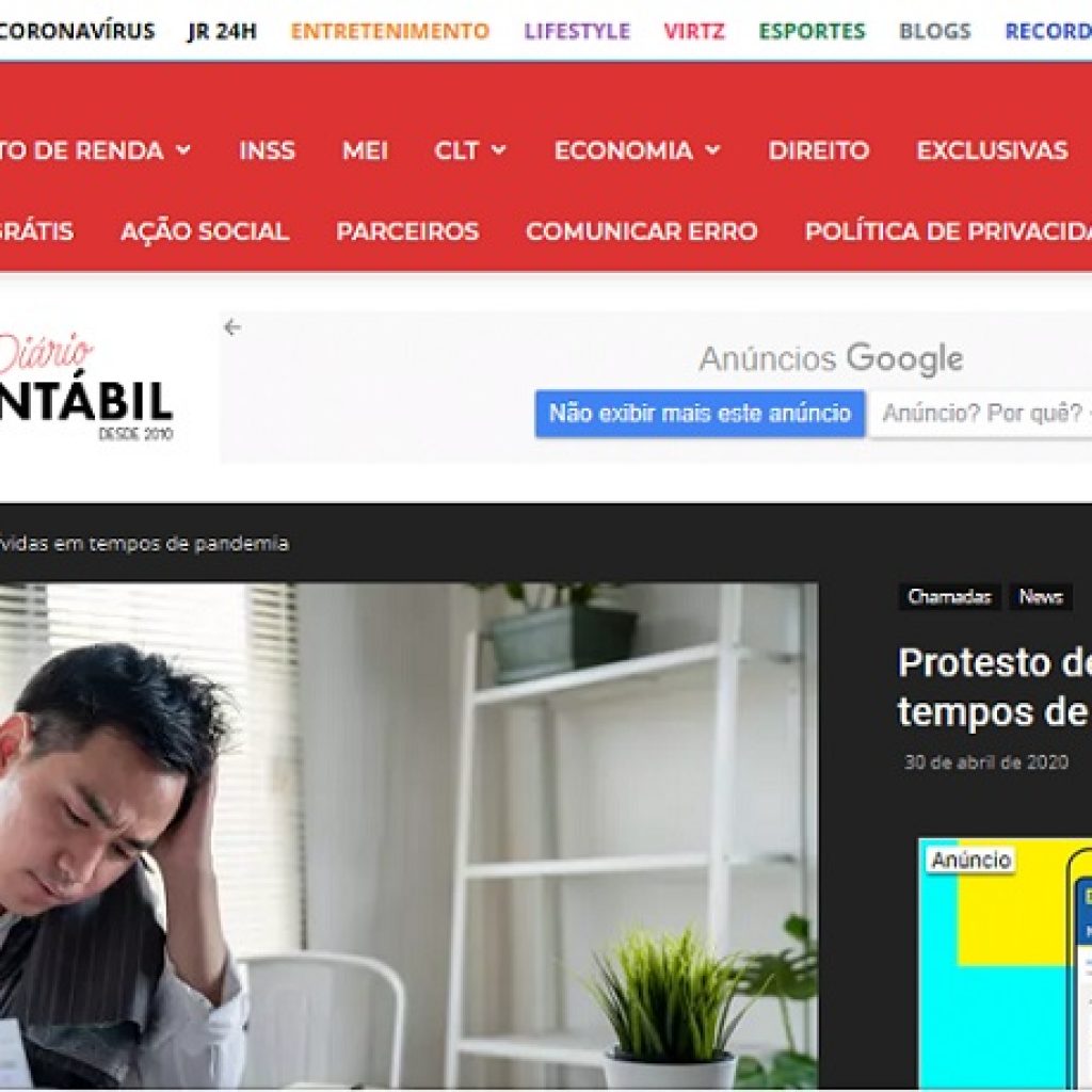 ilustração jornal contábil