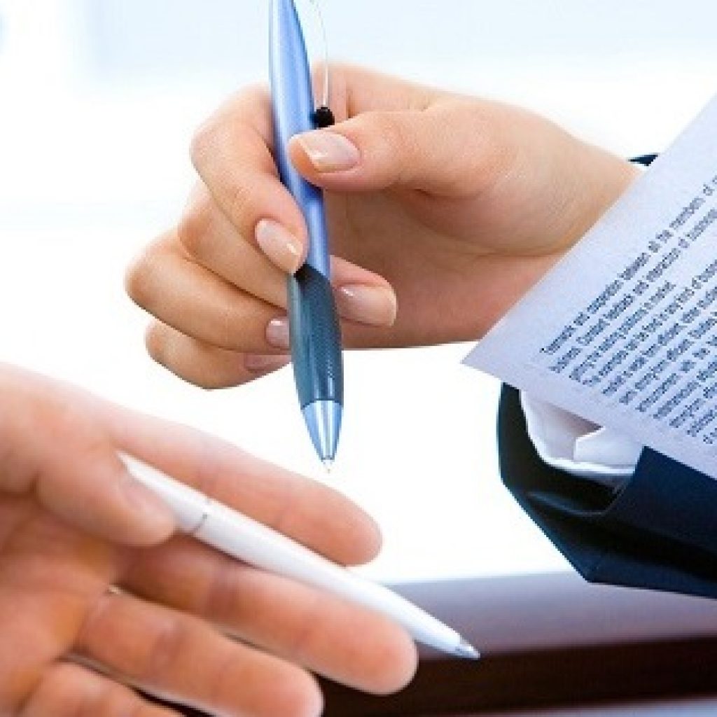 ilustração contratos