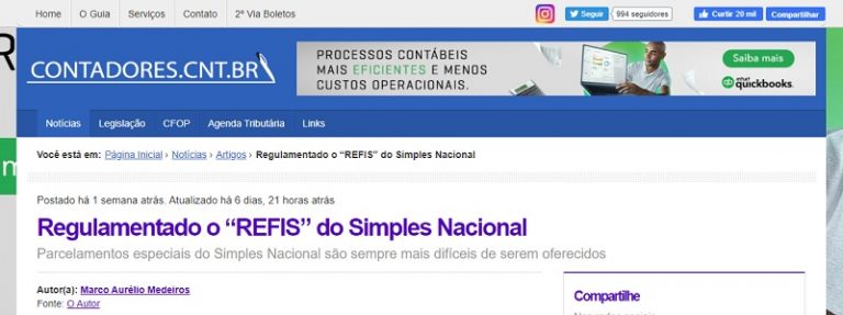 Refis no Contadores