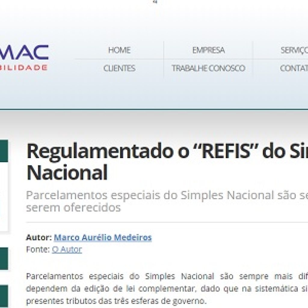 Refis do Simples Nacional
