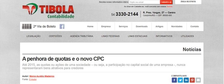 Site tibola contabilidade