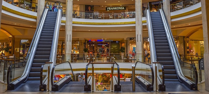 lojas em shopping center