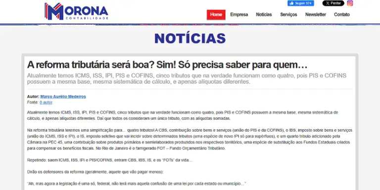 MSA Advogados, escritório jurídico, Rio de Janeiro, reforma tributária, morona